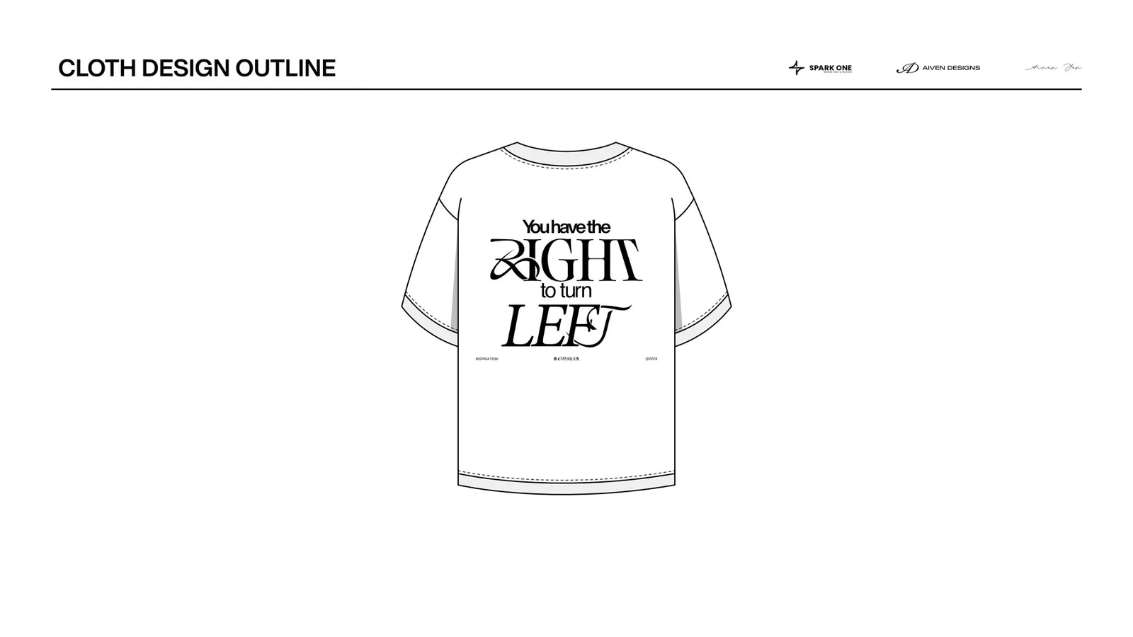 COPYRIGHT — brand guidelines for a clothing brand, picture 4 of 8
