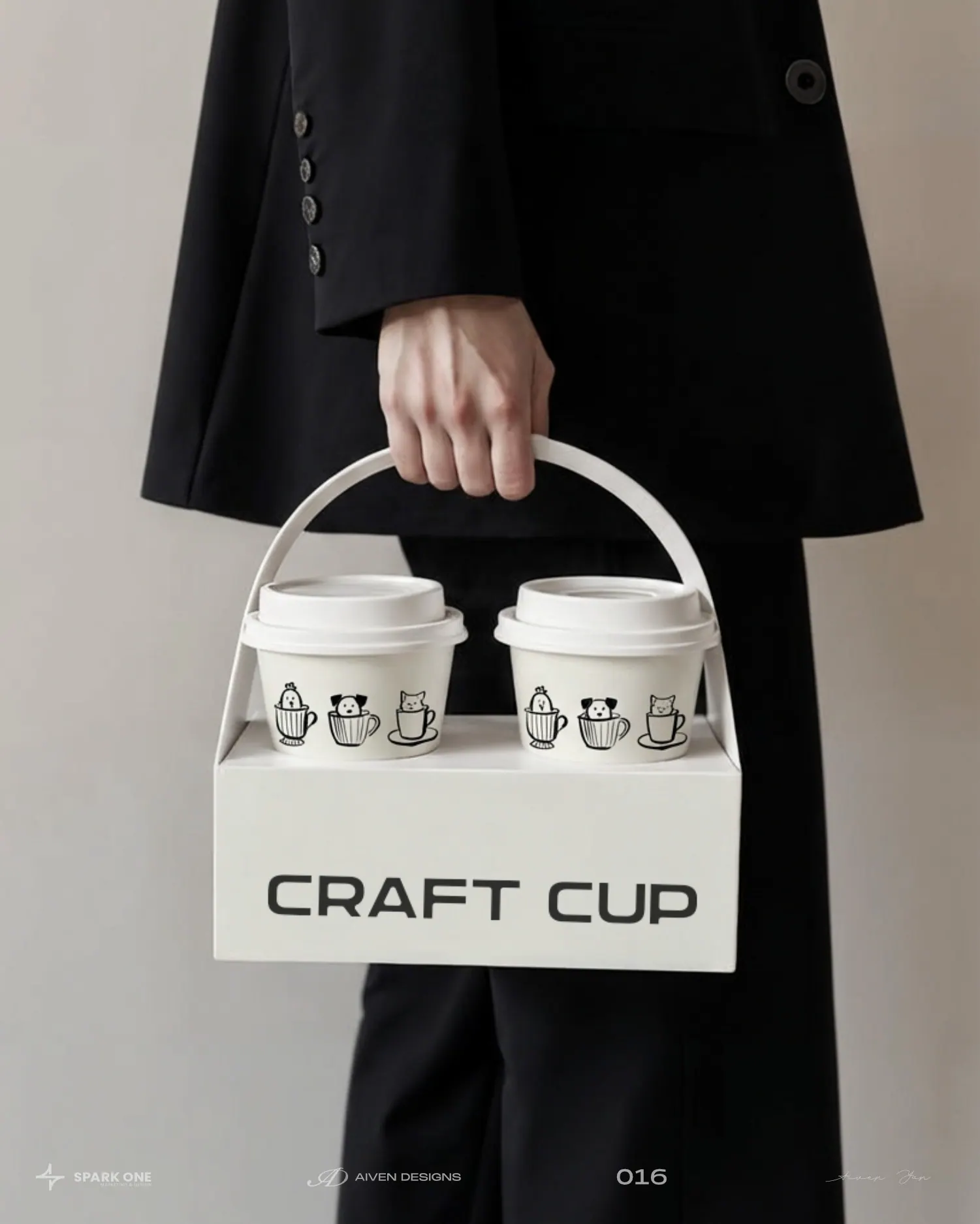 Craft Cup：街区咖啡店的视觉识别（第 7 张，共 9 张）