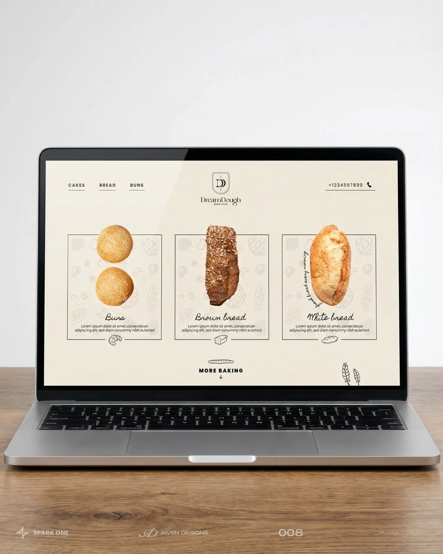 DreamDough — identity for a bakery, picture 7 of 10