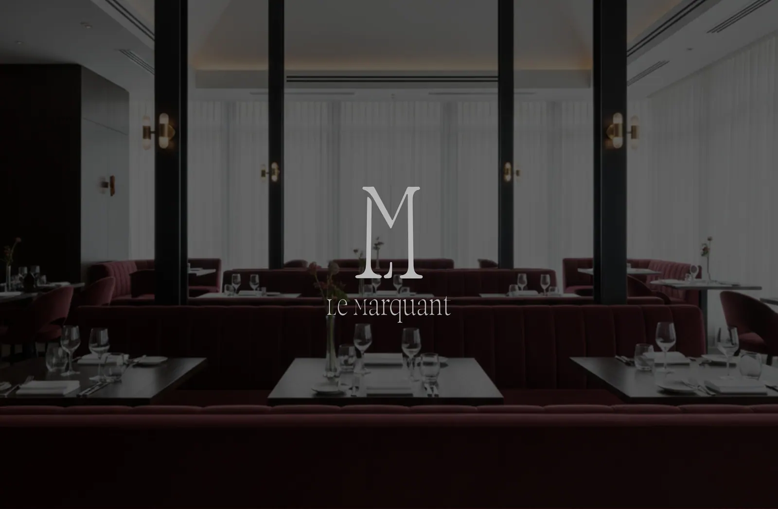 Le Marquant — identity for a fine-dining restaurant, picture 1 of 10