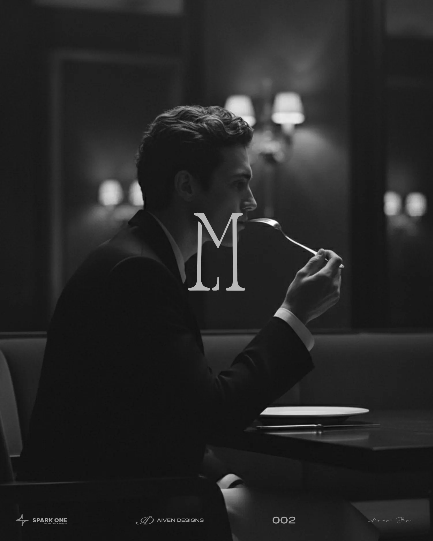 Le Marquant — identity for a fine-dining restaurant, picture 3 of 10