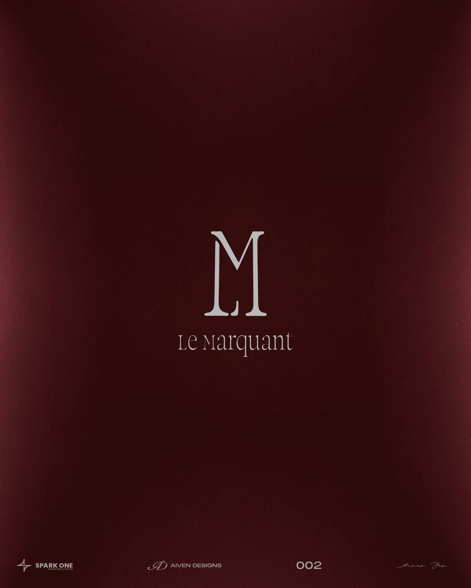 Le Marquant — identity for a fine-dining restaurant, picture 4 of 10
