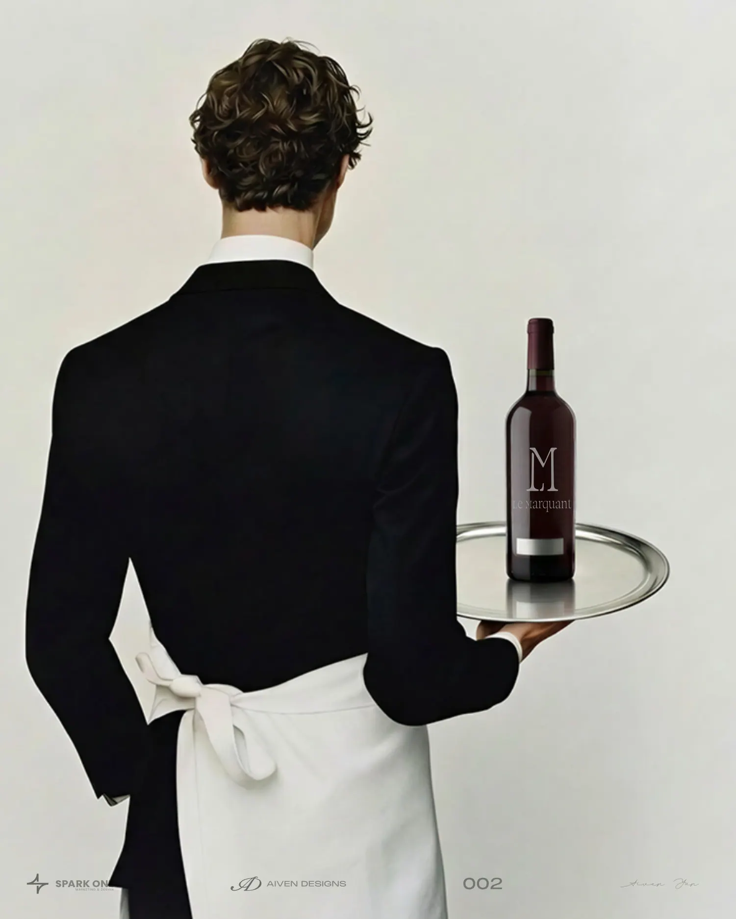 Le Marquant — identity for a fine-dining restaurant, picture 6 of 10