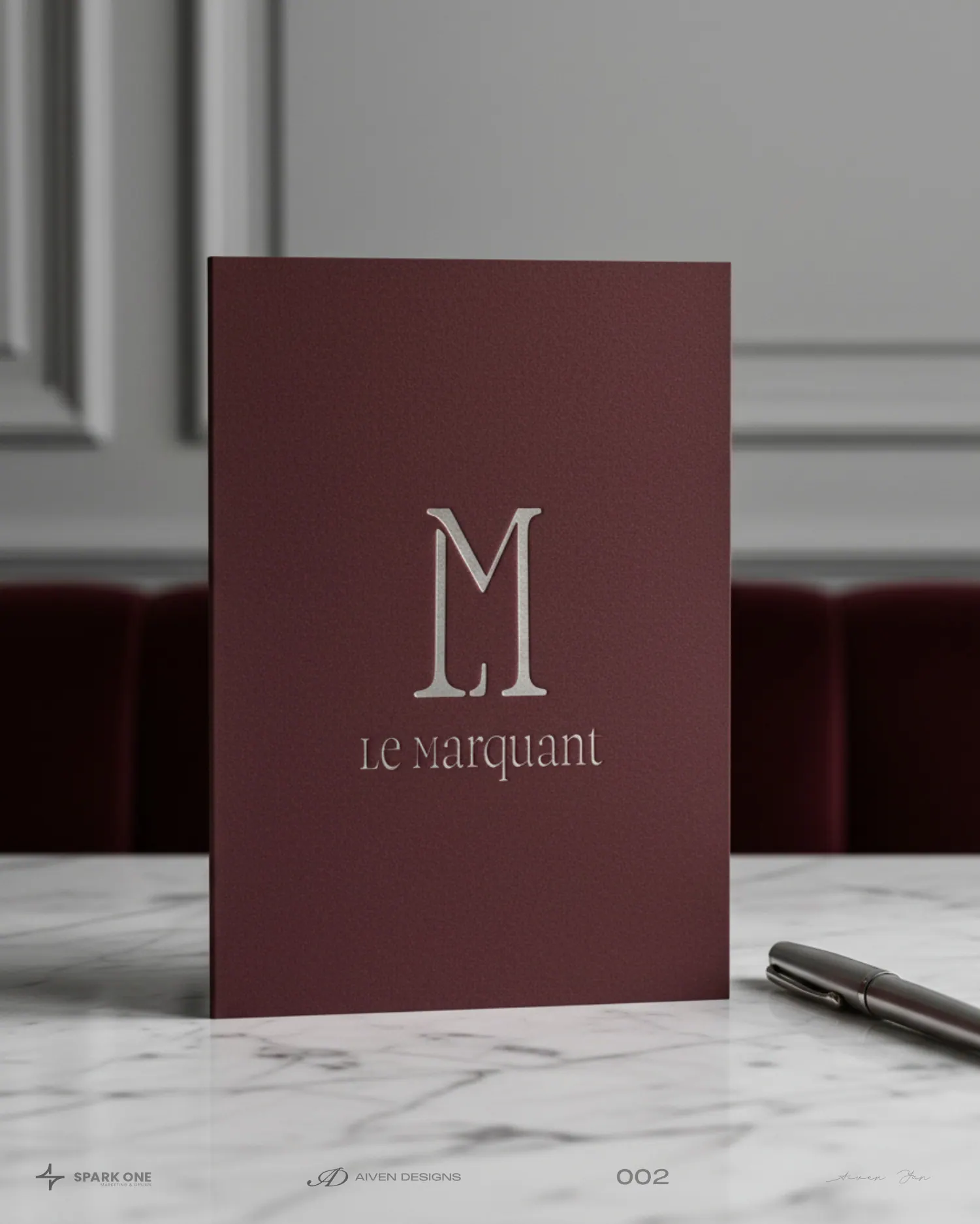 Le Marquant — identity for a fine-dining restaurant, picture 7 of 10