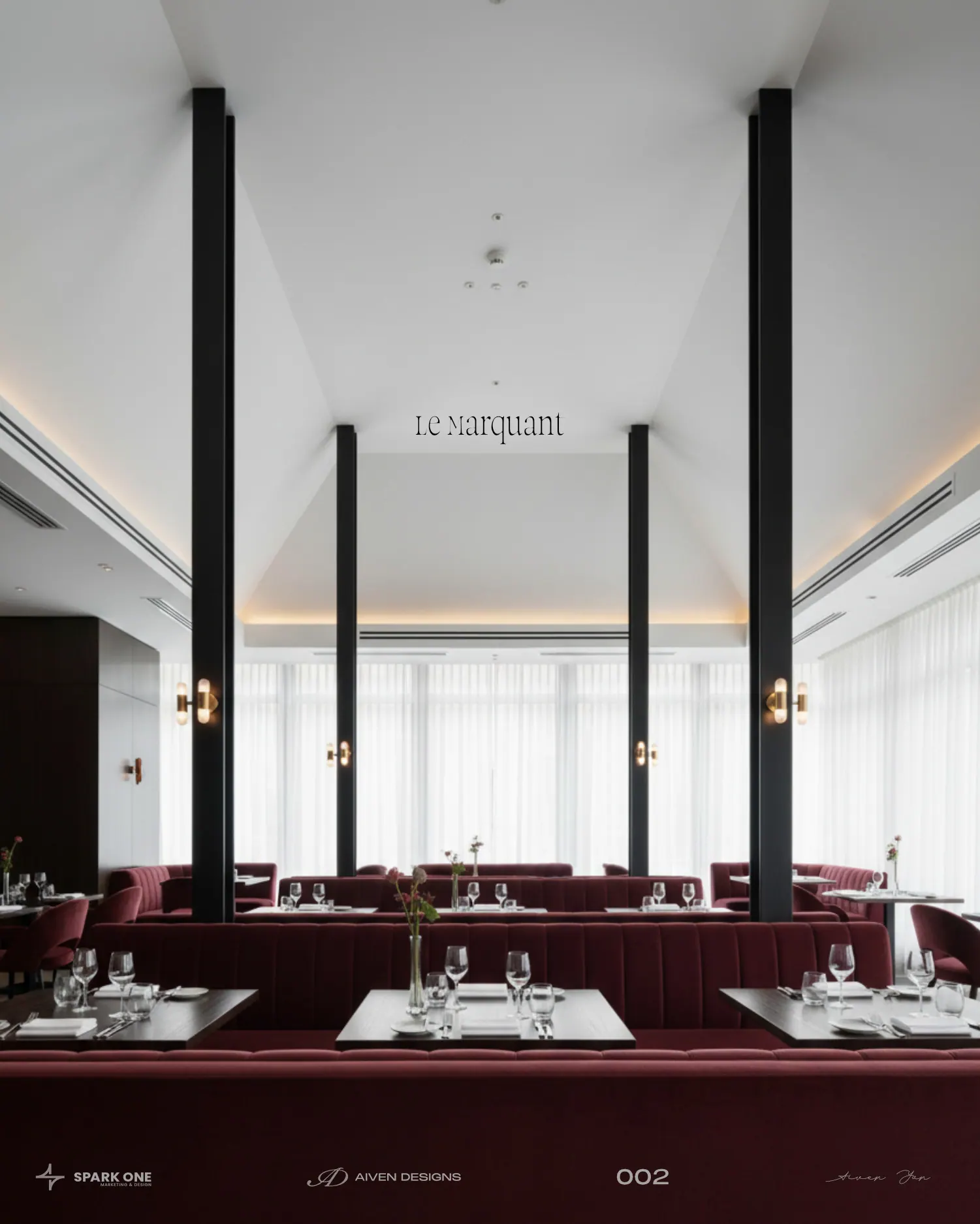 Le Marquant — identity for a fine-dining restaurant, picture 9 of 10
