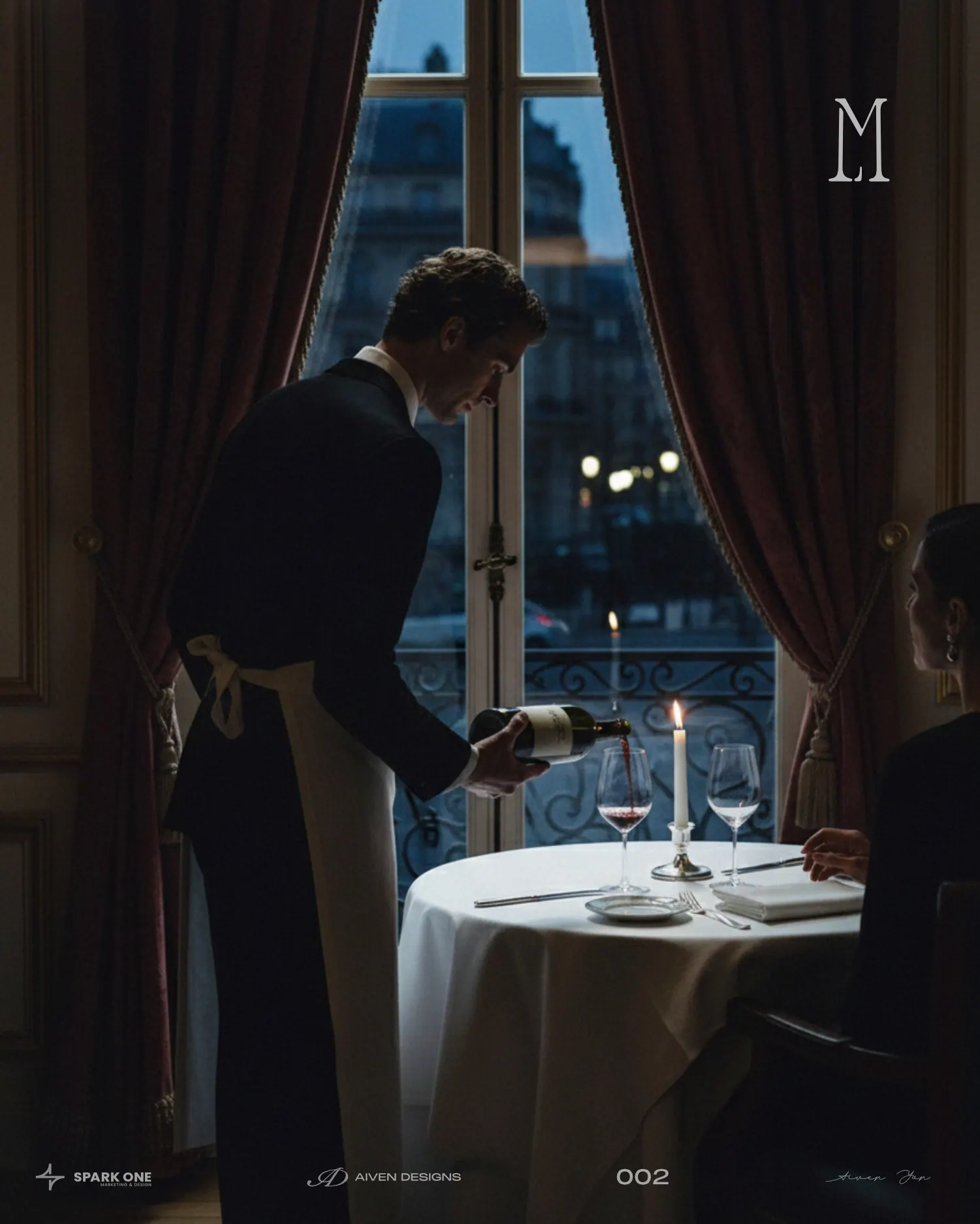 Le Marquant — identity for a fine-dining restaurant, picture 10 of 10