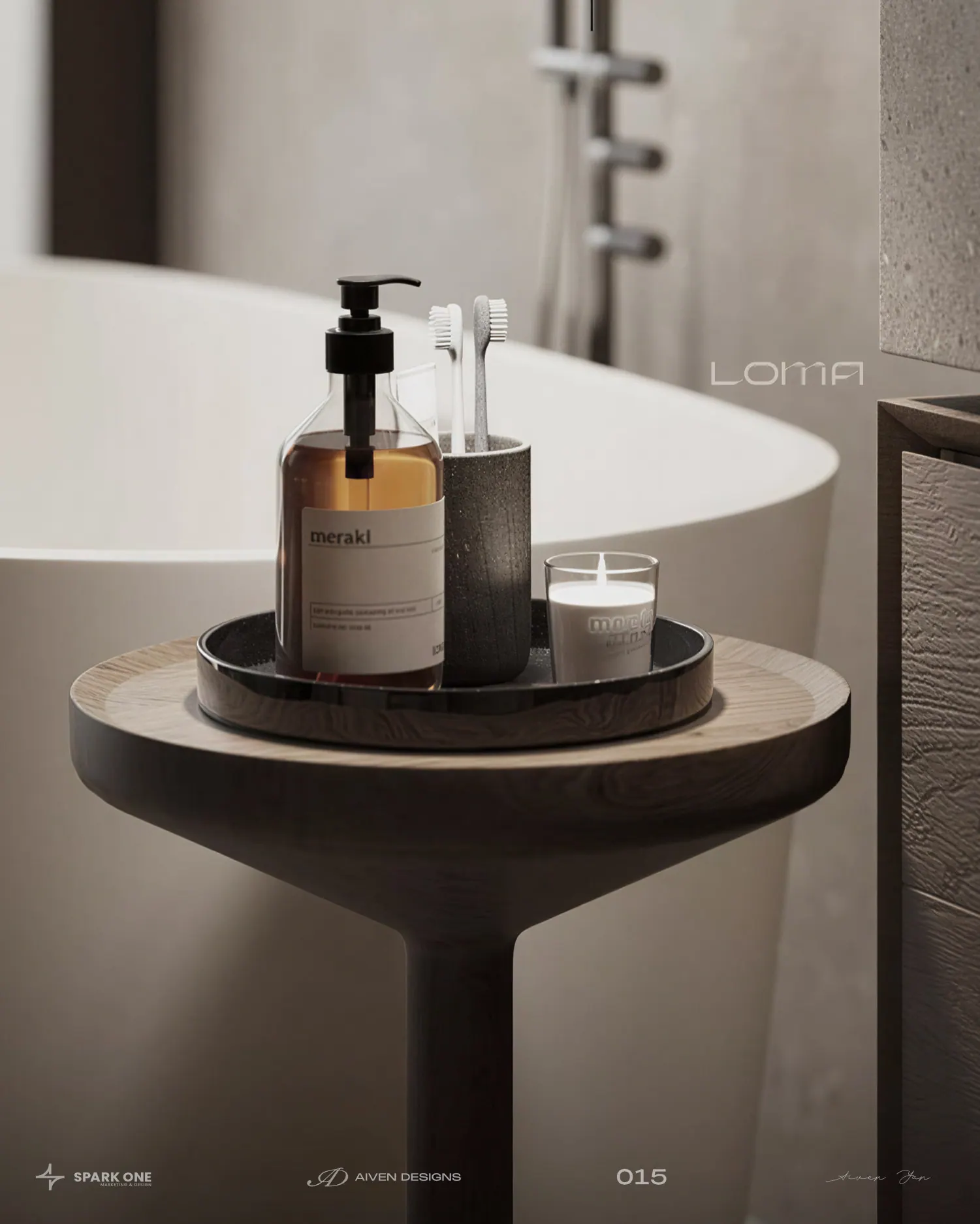 LOMA — identity for a bathroom and sanitary ware brand, picture 6 of 9