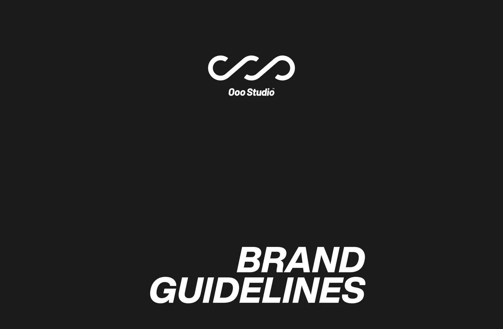 Ooo Studio — brand guidelines for a creative studio, picture 1 of 6