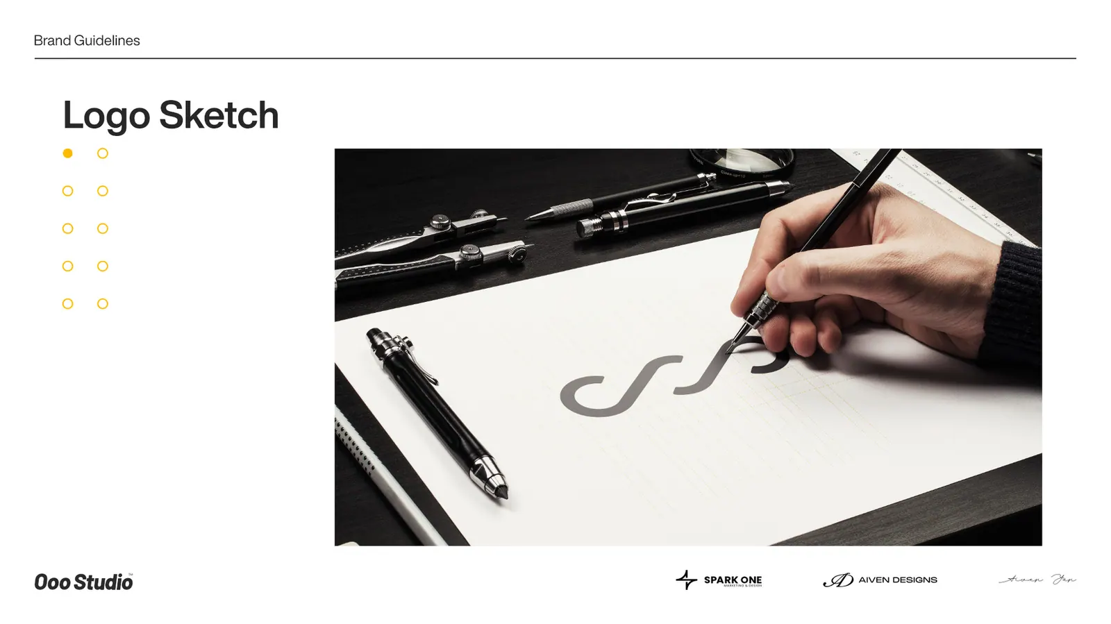 Ooo Studio — brand guidelines for a creative studio, picture 3 of 6