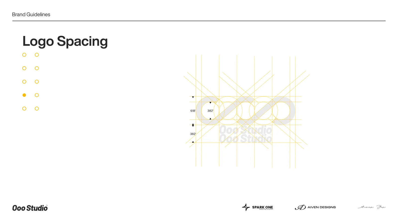 Ooo Studio — brand guidelines for a creative studio, picture 4 of 6