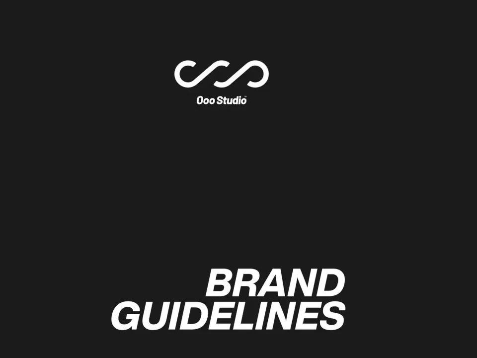 Ooo Studio — brand guidelines for a creative studio, picture 1 of 6