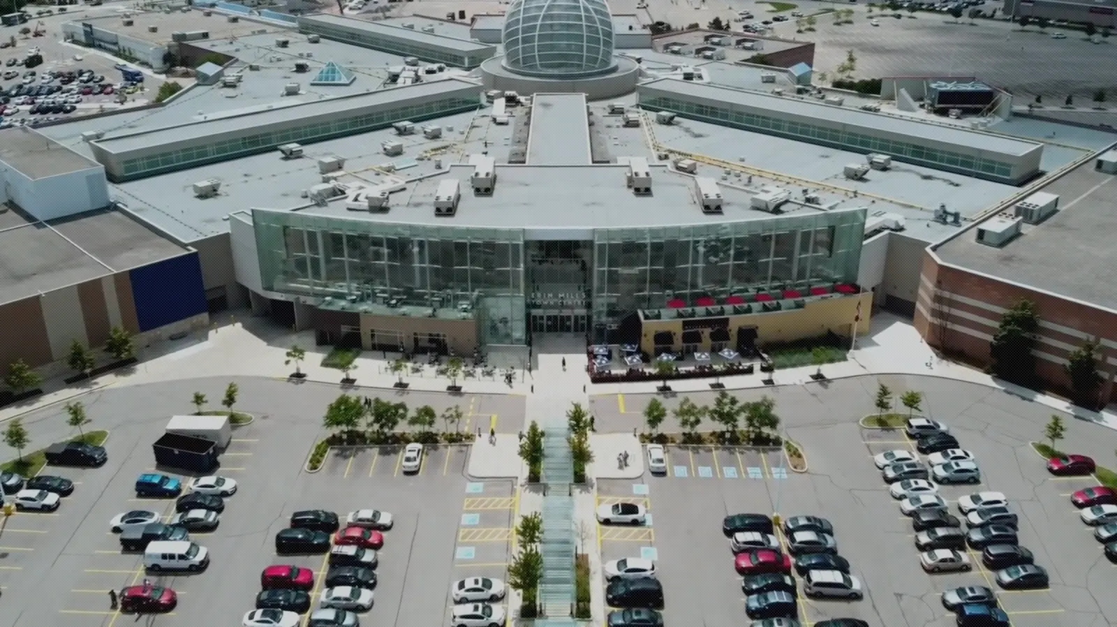 PCIG Commercial Realty — a frame of the aerial film that opens the site’s home page