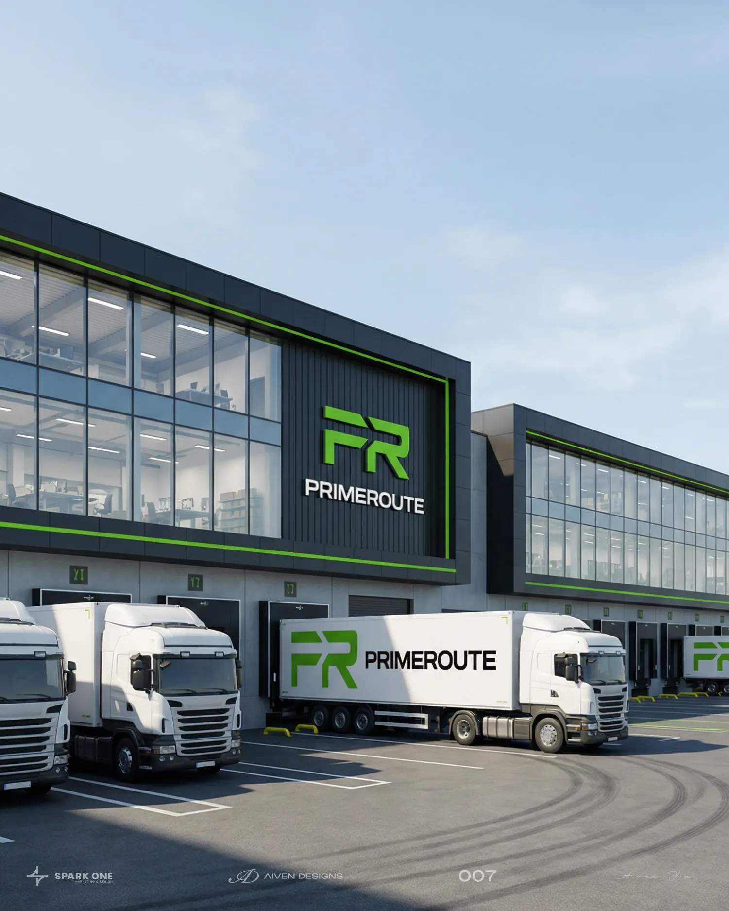 PrimeRoute — identity for a logistics company, picture 6 of 10
