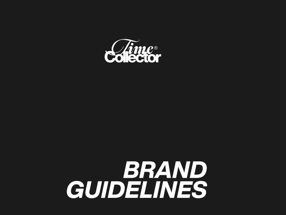 Time Collector — brand guidelines for a scented candle brand, picture 1 of 6