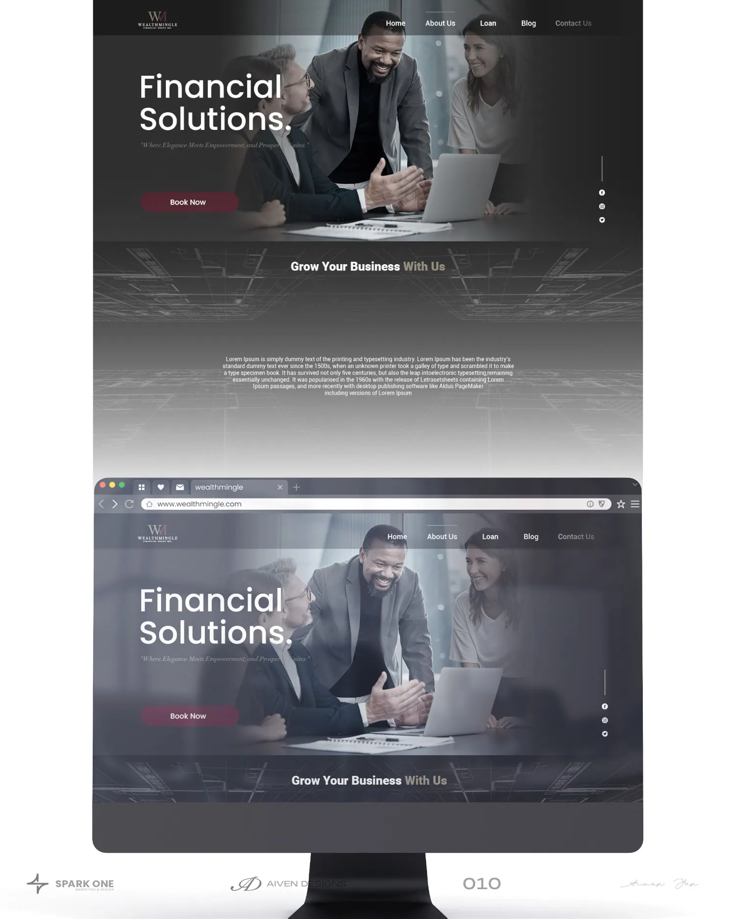 Wealthmingle — identity for a financial group, picture 7 of 10