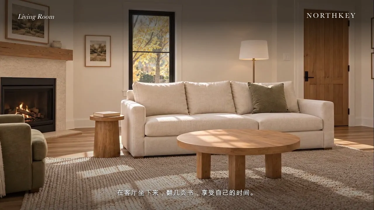The Weekend Starts at Home — a frame from the film: the living room